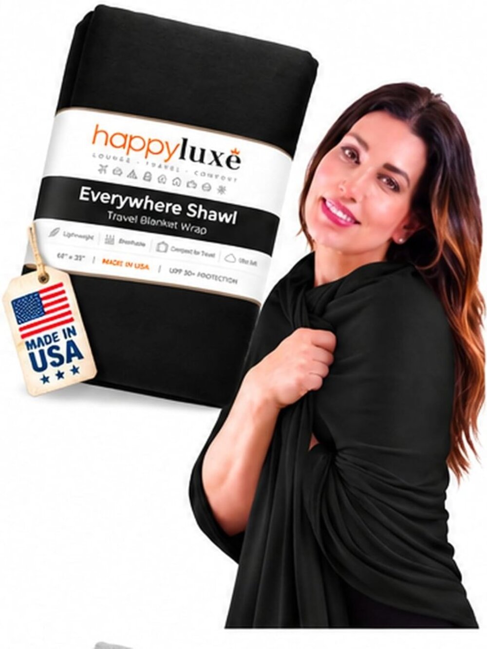 Soft Jersey Pashmina Shawl Wrap for Women | Versatile Travel Scarf & Wrap